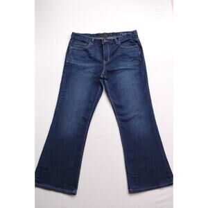 90s Minimalist Style: Calvin Klein Dark Wash Bootcut Jeans